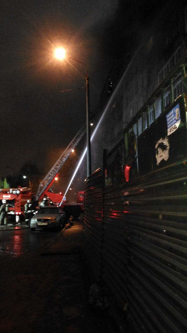 пожар в многоквартирном доме в Сормово