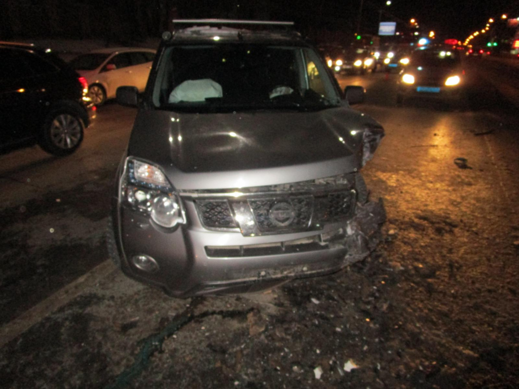 Авария в Приокском районе на просекте Гагарина 11 февраля 2018 года