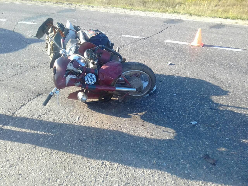 83-летний мотоциклист погиб при столкновении с Митцубиси в Кулебакском районе 29 августа