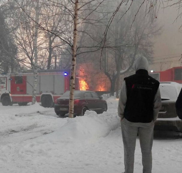 Жилой дом загорелся в Советском районе 22 января (ФОТО)