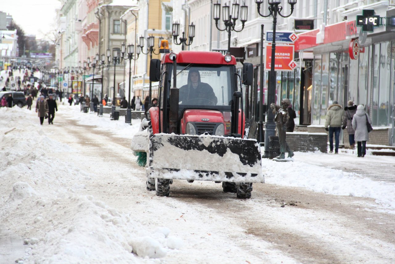 Стало известно, на каких нижегородских улицах будут убирать снег в ночь на 13 февраля