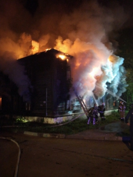 Жилой дом на восемь семей сгорел на улице героя Давыдова в Нижнем Новгороде