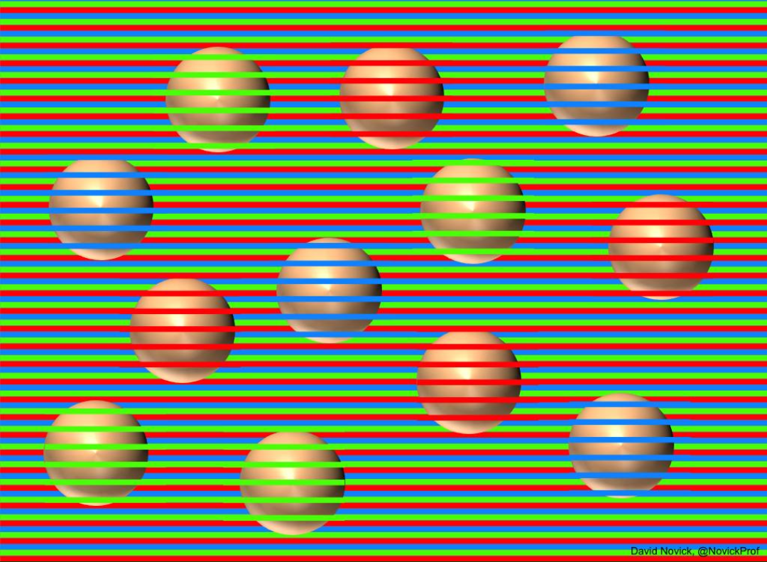Оптическая иллюзия с шарами и полосами стала популярной в Сети