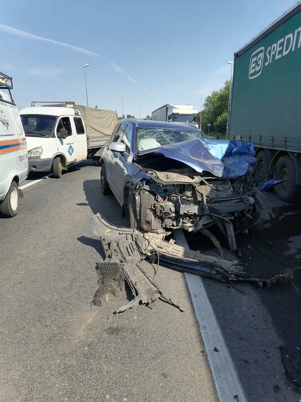 37-летний мужчина погиб в лобовом ДТП на трассе М-7 в Нижегородской области 17 июля